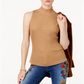 INC International Concepts Women's Mock Neck Sweater Brown Size Small