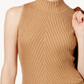 INC International Concepts Women's Mock Neck Sweater Brown Size Small