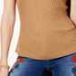 INC International Concepts Women's Mock Neck Sweater Brown Size Small
