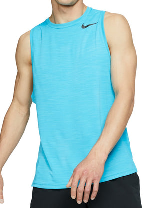 Nike Men's Activewear Top Dri Fit Superset Training Tank Blue Size XX-Large