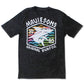 Maui and Sons Men's Surf Thrasher Logo Graphic T-Shirt Black Size Small
