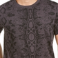 Guess Men's Python Print T-Shirt Gray Size Small