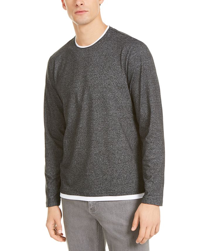 Alfani Men's Layered Look T-Shirt -Gray Size XXX-Large