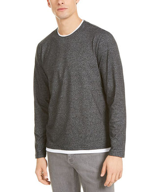 Alfani Men's Layered Look T-Shirt -Gray Size XXX-Large