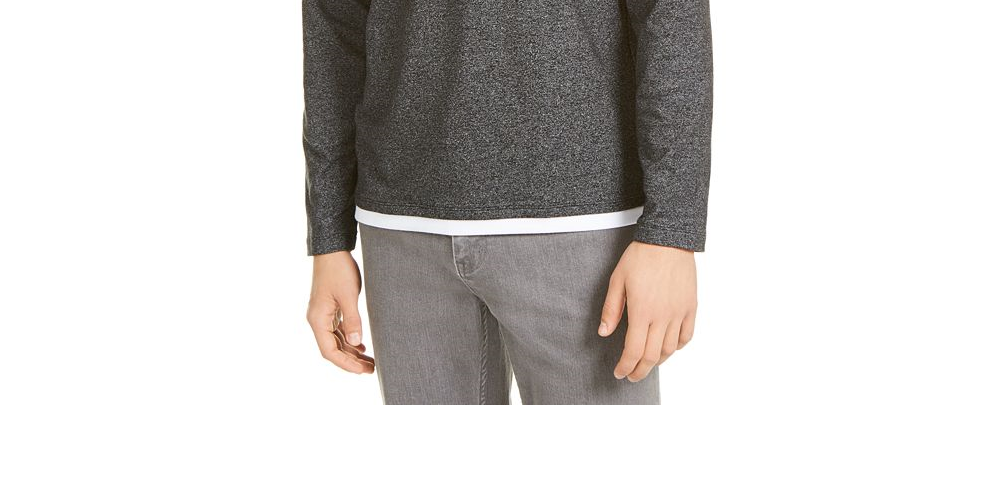 Alfani Men's Layered Look T-Shirt -Gray Size XXX-Large