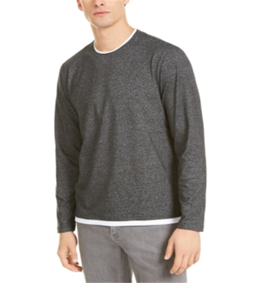 Alfani Men's Layered Look T-Shirt -Gray Size XXX-Large
