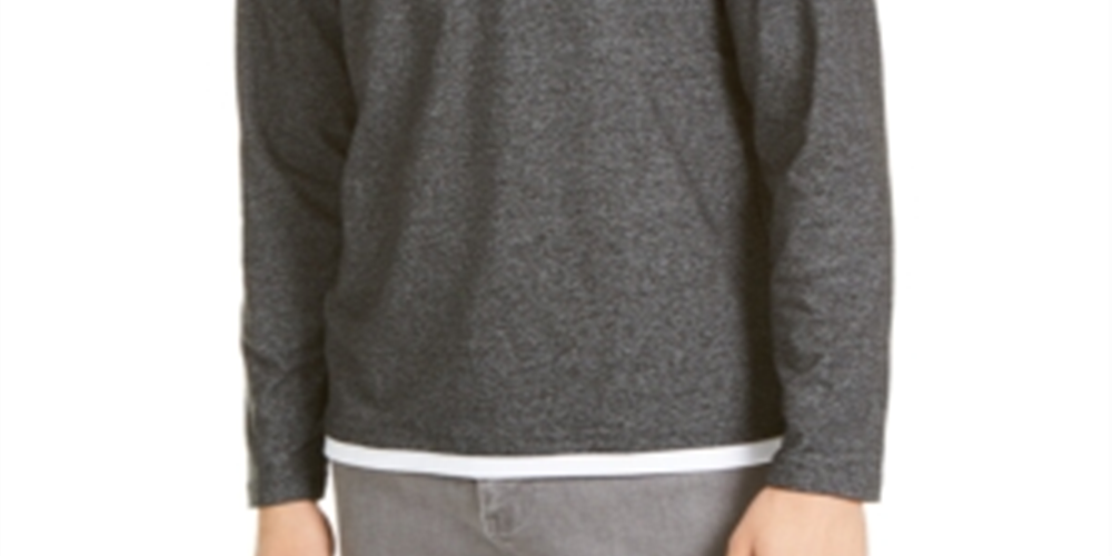 Alfani Men's Layered Look T-Shirt -Gray Size XXX-Large