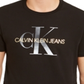 Calvin Klein Men's Jeans Metallic Cotton Logo T-Shirt -Black Size XX-Large