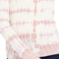 INC International Concepts Women's Pullover Tie Dye Long Sleeve Sweater Pink Size Small