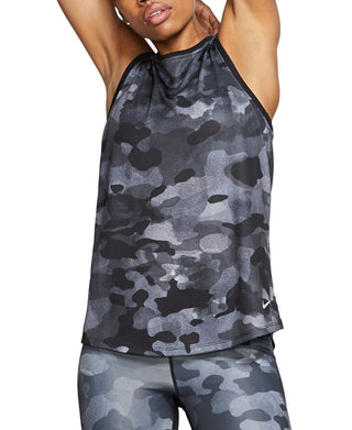 Nike Women's Dri-fit Camo Tank Top Black Size Small
