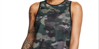 Nike Women's Dri-fit Camo Tank Top Black Size Small
