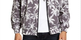 Guess Men's Wind Breaker Jacket All Gray Size X-Large