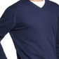 Weatherproof Vintage Men's Rib Trim Knit V Neck Sweater Blue Size Medium