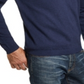 Weatherproof Vintage Men's Rib Trim Knit V Neck Sweater Blue Size Medium