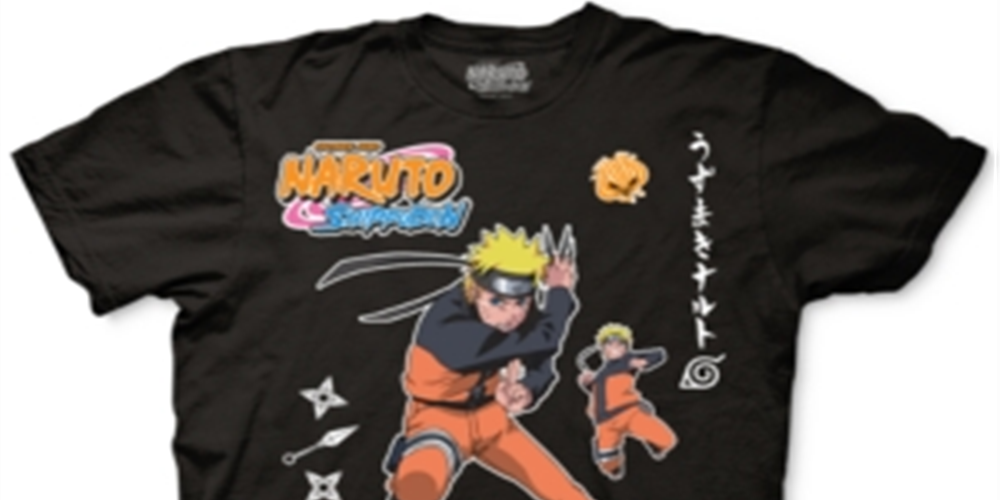 Naruto Dart Men's Graphic T-Shirt Black Size Large