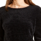 Bar III Women's Eyelash Finish Sweater Black Size Small