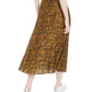 Bar III Women's  Tie MIDI Accordion Pleat Skirt Yellow Size Medium
