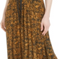 Bar III Women's  Tie MIDI Accordion Pleat Skirt Yellow Size Medium