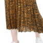 Bar III Women's  Tie MIDI Accordion Pleat Skirt Yellow Size Medium
