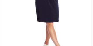 1.STATE Women's Cinched Waist V Neck Casual Dress Black Size Medium