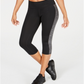 Ideology Women's Colorblocked Cropped Leggings Black Size XL