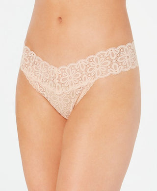 Jenni Women's Lace Thong Underwear Red One Size