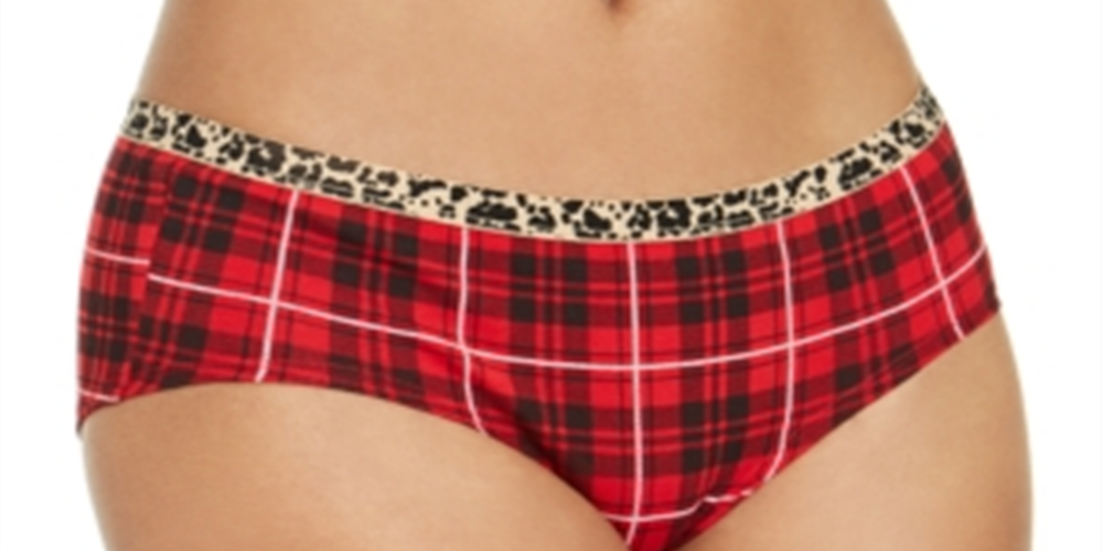 Jenni Women's Printed Hipster Underwear -Red Size XL