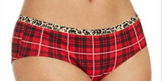 Jenni Women's Printed Hipster Underwear -Red Size XL