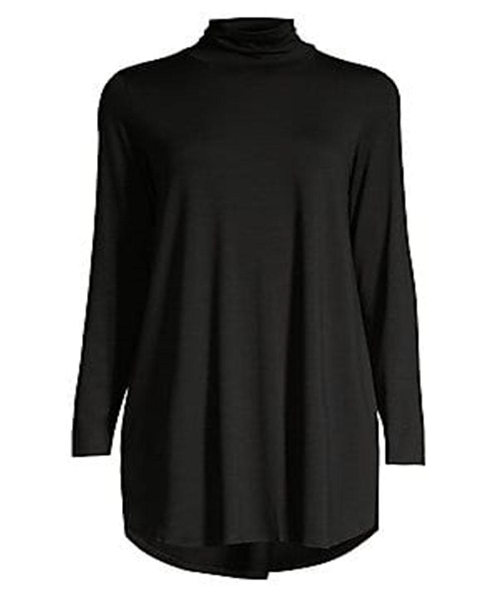 Eileen Fisher Women's Knit Turtleneck Tunic Black Size X-Large