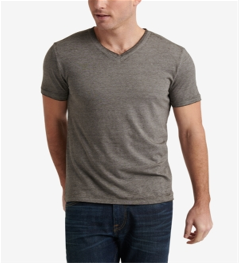 Lucky Brand Men's Venice Burnout V Neck T-Shirt Gray Size XXL