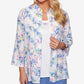 Alfred Dunner Women's the Summer Wind Layered Look Top White Multi Size Petite X-Large