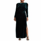 Ralph Lauren Women's Crushed Velvet Gown Green Size 2