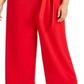 Calvin Klein Women's Tulip Sleeve Belted Jumpsuit Red Size 18W