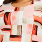 Jm Collection Plus Size Printed Jacquard Top  Red Size 4X