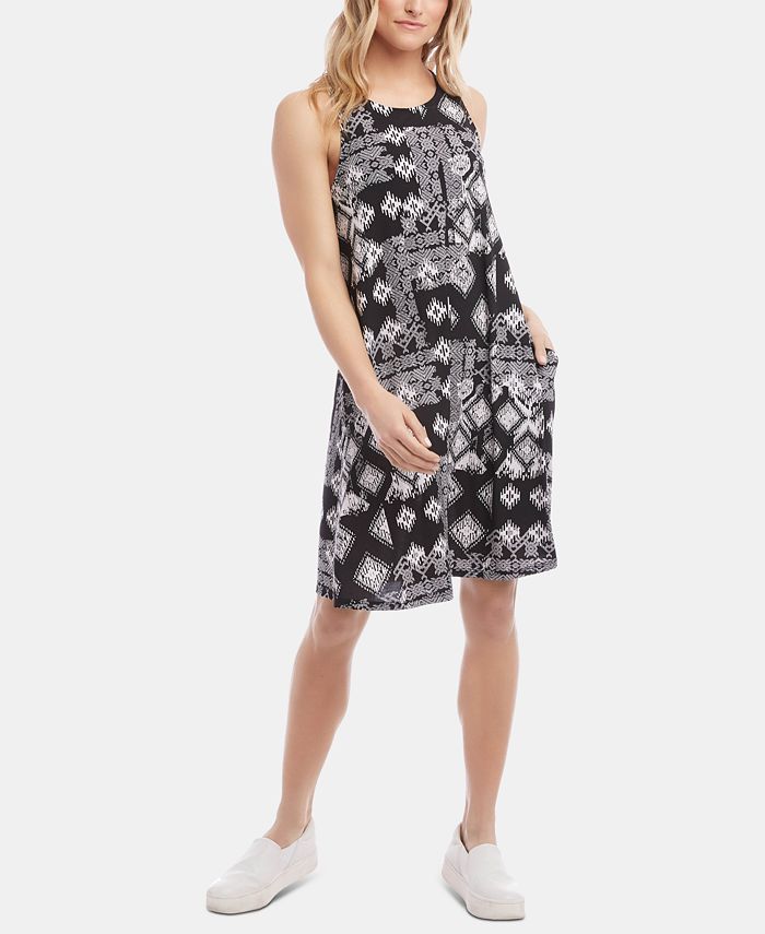 Karen Kane Women's Geo Print Chloe Dress Black Size S