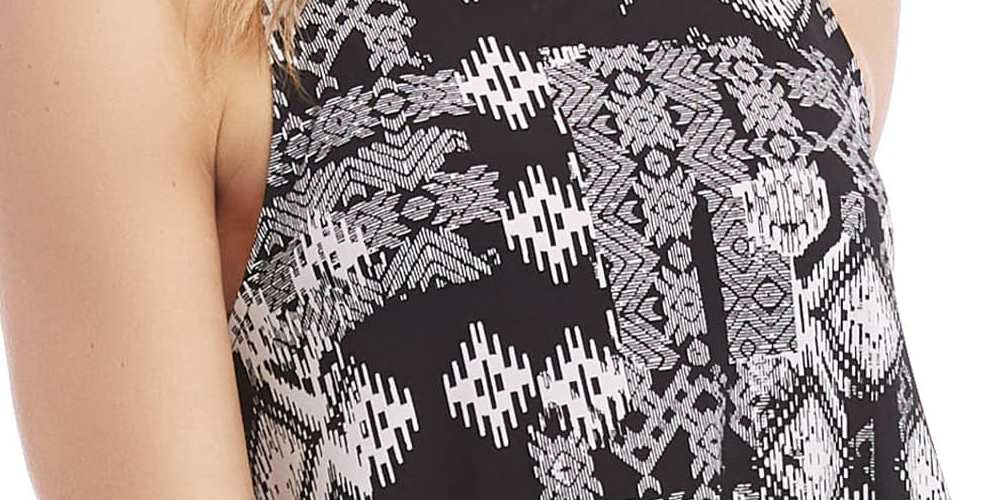 Karen Kane Women's Geo Print Chloe Dress Black Size S