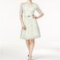 Charter Club Women's Belted Lace Dress White Size PP