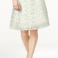 Charter Club Women's Belted Lace Dress White Size PP