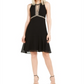 Nanette Lepore Women's Sleeveless Knee Length a Line Party Dress Black Size 12