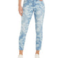 Style & Co Women's Printed Tummy-Control Skinny Jeans Blue Size 10