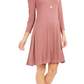 Style & Co Women's Swing Dress Pink Size X-Small