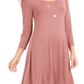 Style & Co Women's Swing Dress Pink Size X-Small