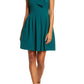 Vince Camuto Women's Bow Neck Fit & Flare Dress Green Size 4