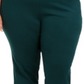 INC International Concepts Women's Skinny Pull on Ponte Pants Green Size 18W
