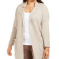 Style & Co Women's Plus Open Front Cardigan Brown Size 0X