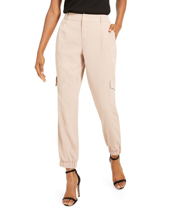 INC International Concepts Women's Solid Utility Pant Brown Size 14