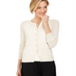 Charter Club Women's Cashmere Crystal-Button Cardigan White Size M