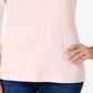 Karen Scott Women's Scoop Neck Top Pink Size M