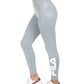 Fila Women's Skyler High Waist Leggings Grey Size X-Large