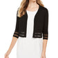 Jessica Howard Women's Illusion Hem Sweater Black Size Petite L